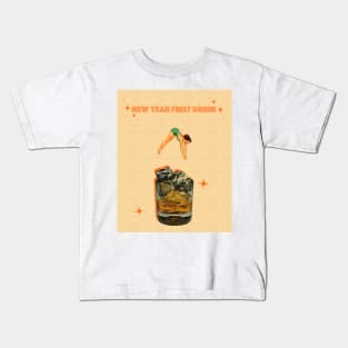 New Year First Drink Kids T-Shirt